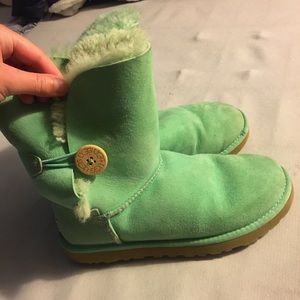UGG Mint - Aqua - Teal Bailey Button Boots